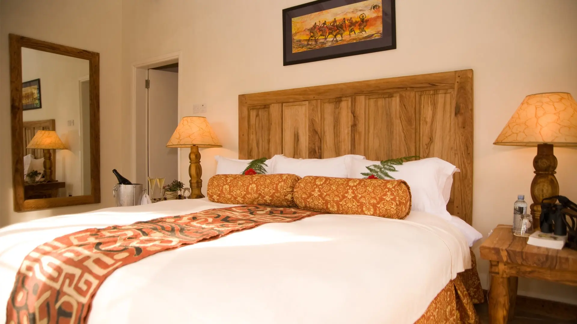 Accommodation options at the Best safaris in Uganda - A luxury room at the Clouds Mountain Gorilla Lodge